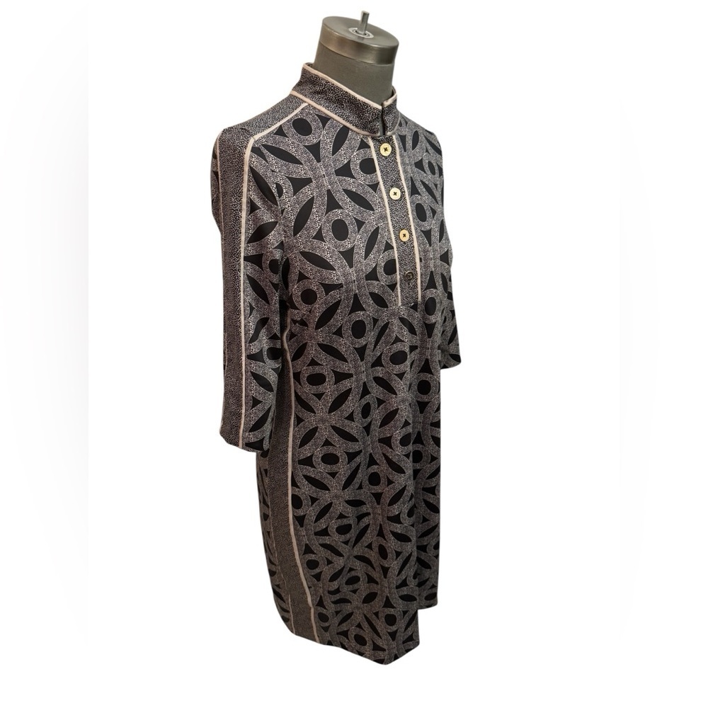Gretchen Scott Designs Jersey Mandarin Dress Small - Picture 4 of 14